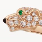 Panthère de Cartier Small Bracelet,Cartier with Semi-Pavé Diamonds, 18K Rose Gold - Image 8