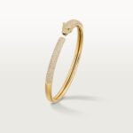 C Panthère de Cartier Bracelet, Small Model, Half-Pavé Diamonds, 18K Yellow Gold