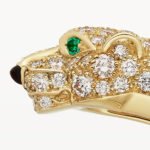 Panthère de Cartier Small Bracelet,Cartier with Semi-Pavé Diamonds, 18K Yellow Gold - Image 5