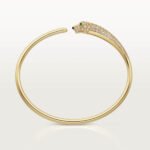 Panthère de Cartier Small Bracelet,Cartier with Semi-Pavé Diamonds, 18K Yellow Gold - Image 7