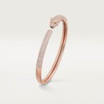 Panthère de Cartier Bracelet, Small Model, Pavé Diamonds, 18K Rose Gold