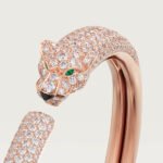 Panthère de Cartier Bracelet, Small Model, Pavé Diamonds, 18K Rose Gold - Image 8