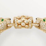 Panthère de Cartier Bracelet,Cartier with Pavé Diamonds, 18K Yellow Gold - Image 6