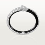 Panthère de Cartier Bracelet,Cartier with Black Lacquer and Pavé Diamonds, 18K White Gold - Image 5