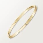 C LOVE Bracelet, Small Model, Set with 6 Diamonds, 18K Yellow Gold