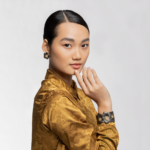 BLOSSOMS DIAMONDS Gold-Vermeil Silver Gardenia Cuff Buccellati,Bracelet with Stud Detail and Fancy Diamonds - Image 4