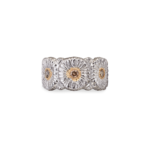 A BLOSSOMS DIAMONDS ETERNELLE Silver Daisy Wedding Buccellati,Ring - Image 2