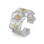 BLOSSOMS VERMEIL Gold-Vermeil Silver Gardenia Cuff Buccellati,Bracelet