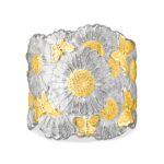 BLOSSOMS VERMEIL Gold-Vermeil Silver Daisy and Butterfly Cuff Buccellati,Bracelet